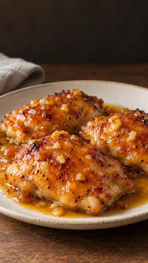 Glazed chicken thighs for apricot chicken recipe