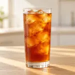 How to make iced tea with a finished glass of black tea over ice