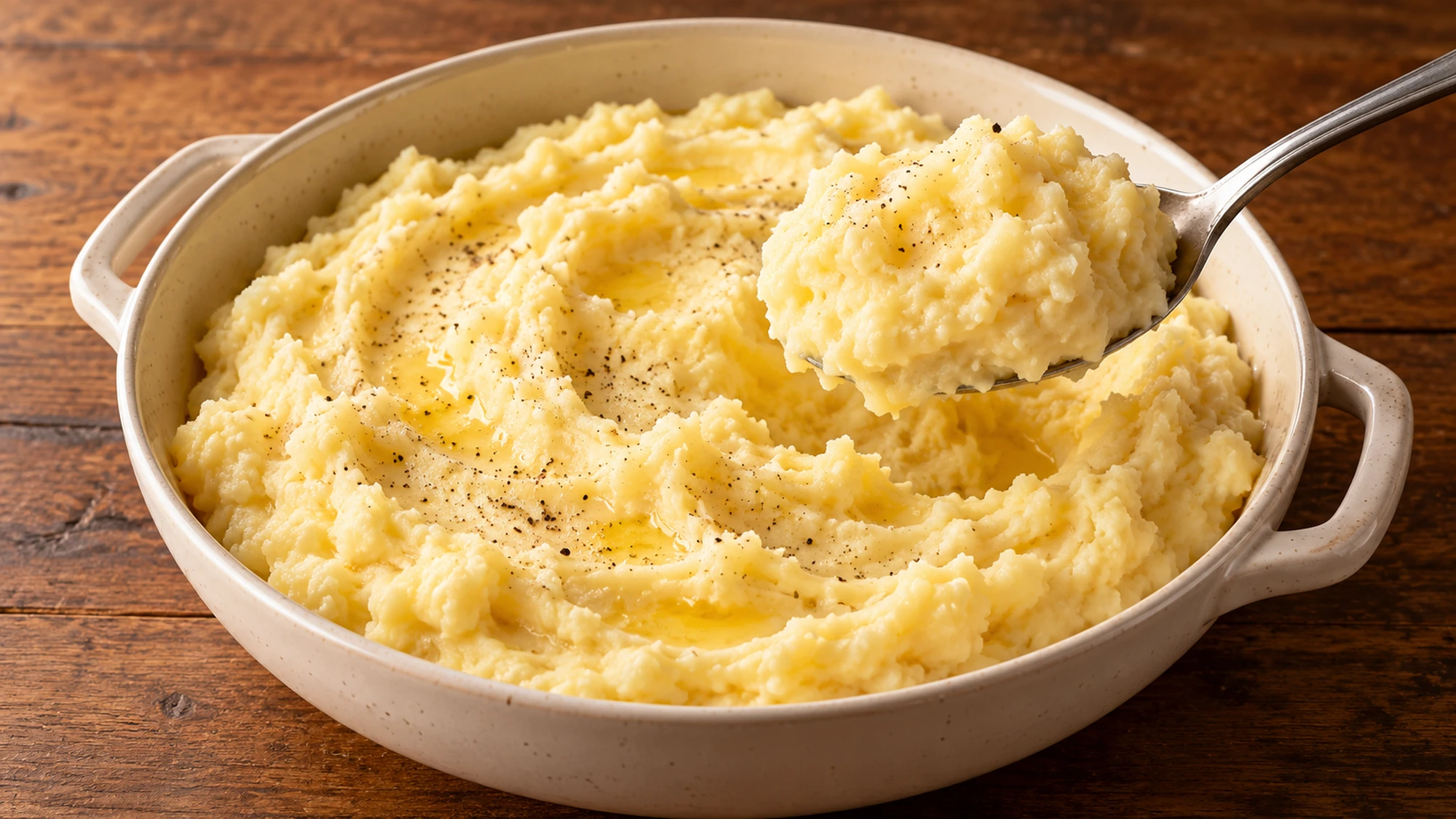 How to make mashed potatoes ready to serve in a soft mound