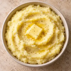 How to make mashed potatoes served in a bowl